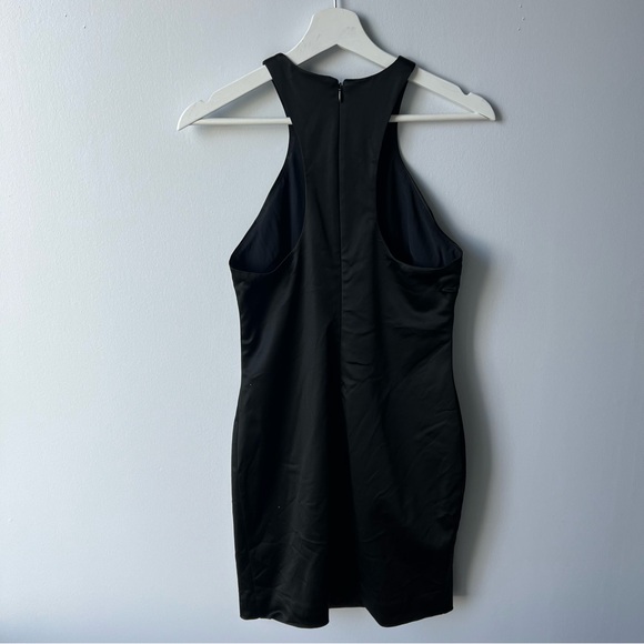 Aritzia- Babaton Mini Satin Black Dress Size 4 - Picture 5 of 10